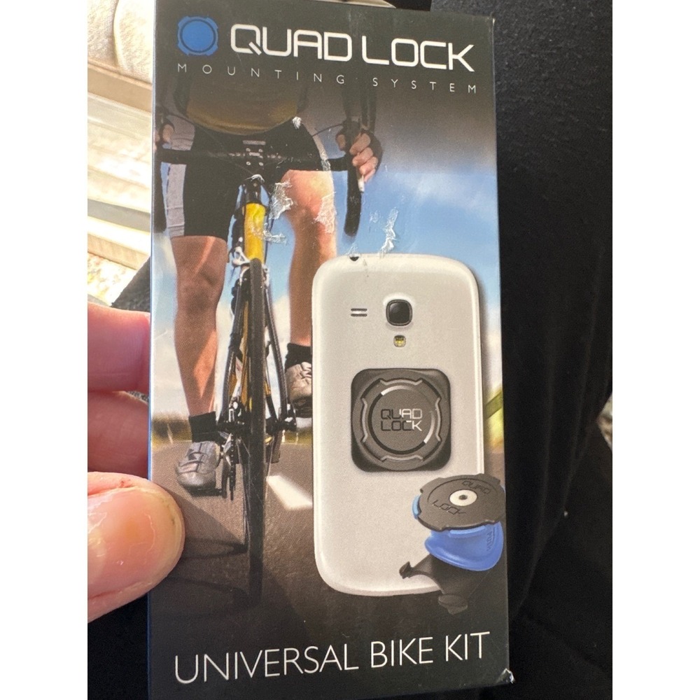 Quad Lock Handlebar/Stem Phone Mount Bike Kit with Universal MAG Adapter NIB